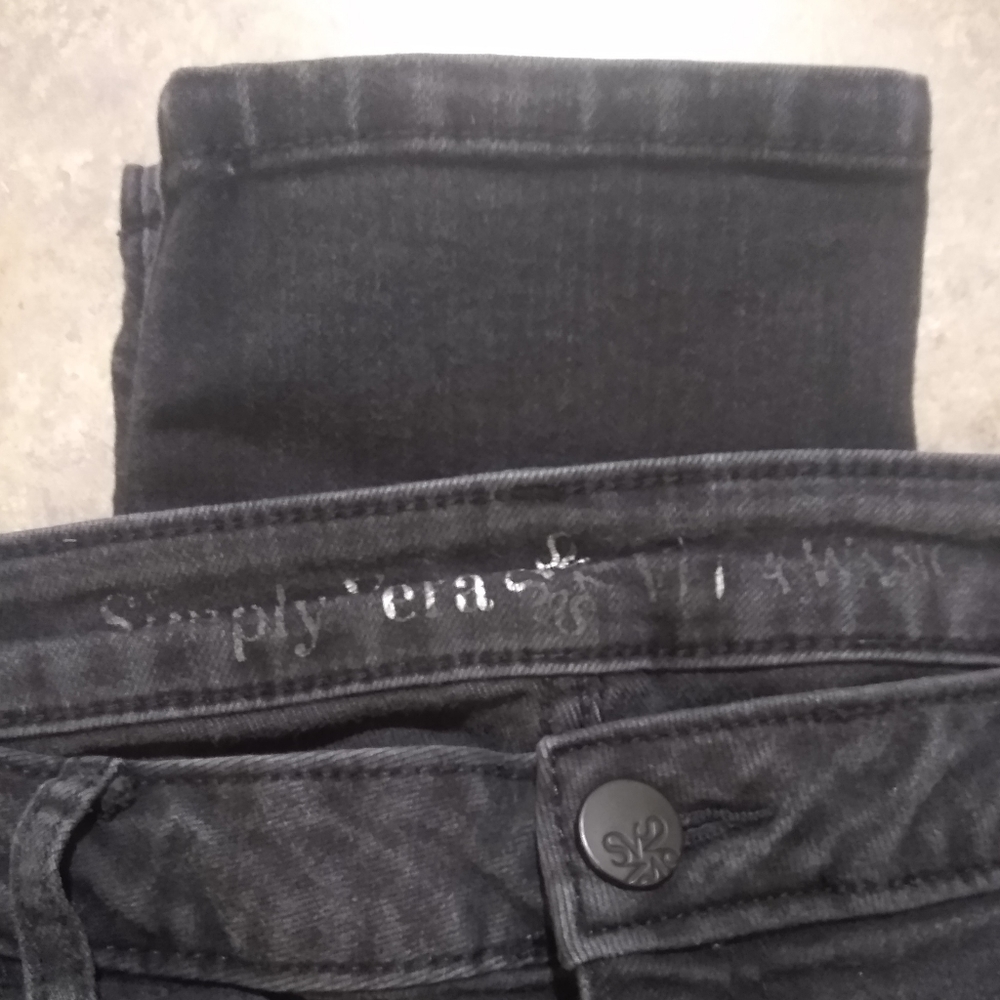 Simply Vera Vera Wang Denim Black Jeans